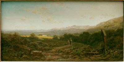 Dairymaid with Child on the Alm by Carl Spitzweg